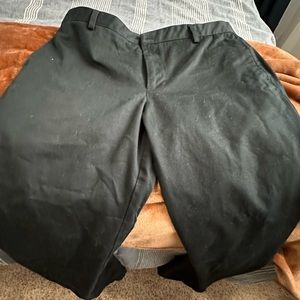 Minimally worn flat front cotton pants